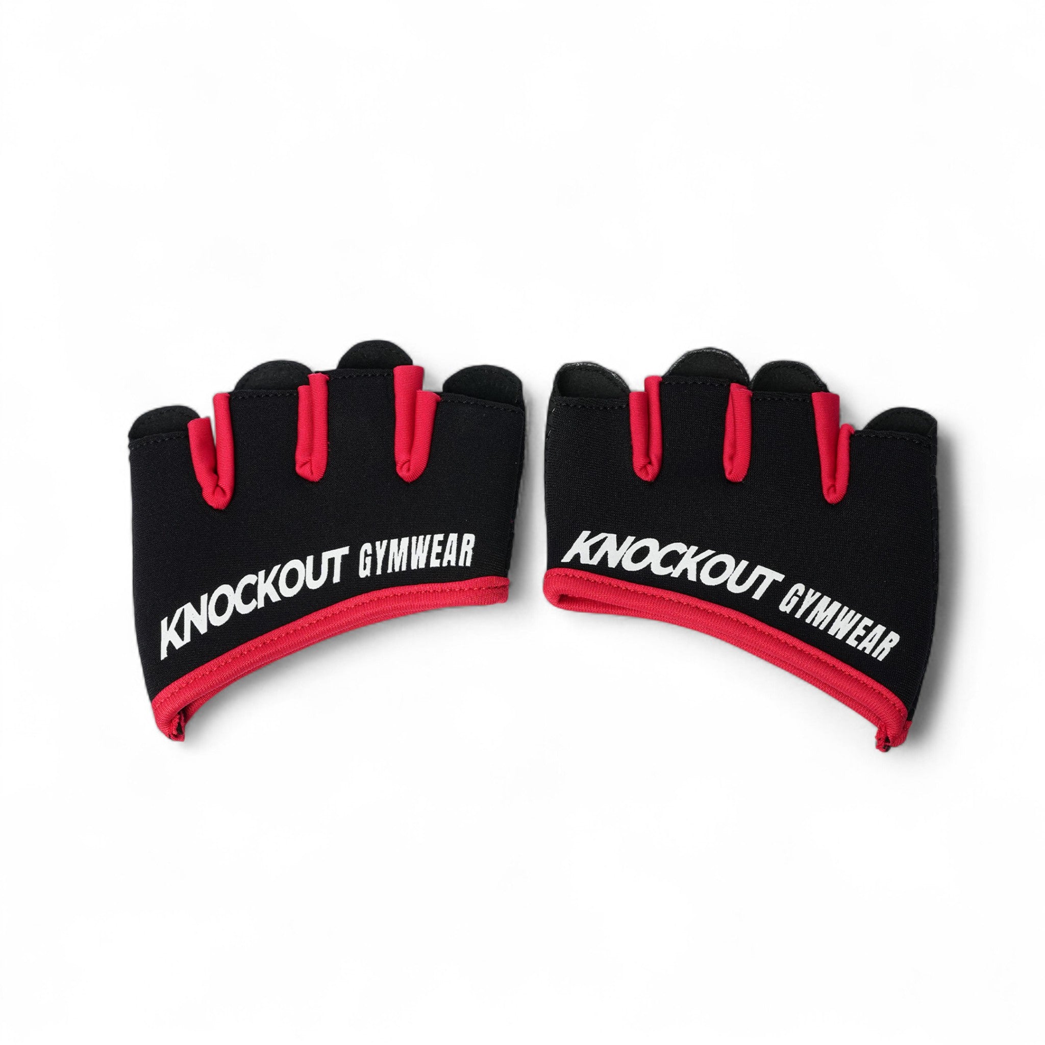 Black Re Fingeress Goves Knockout Gymwear