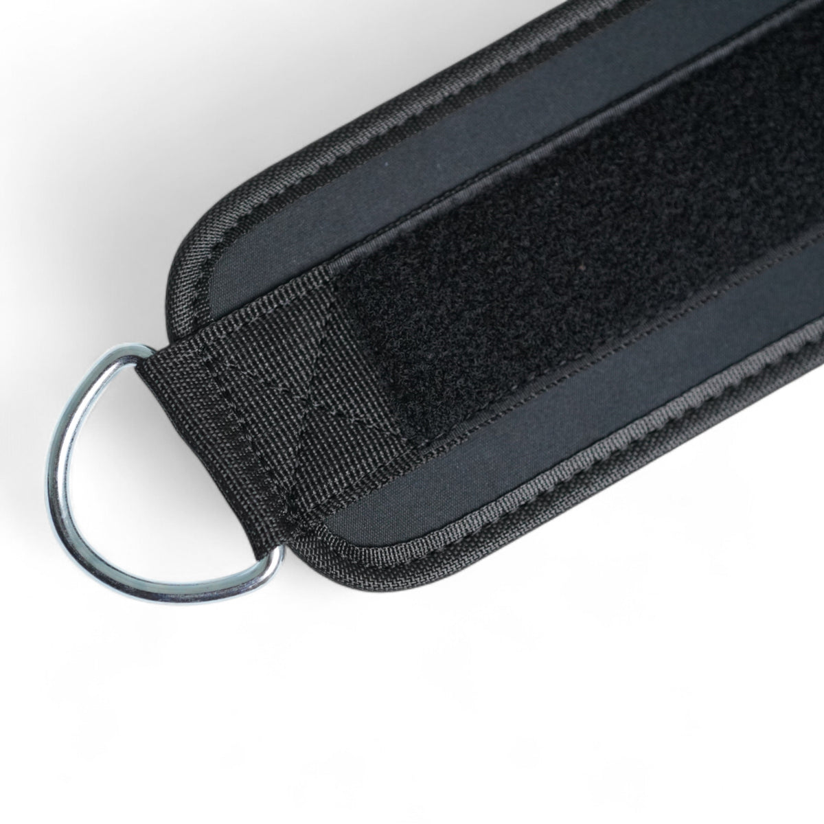 Black strap with a metal clip