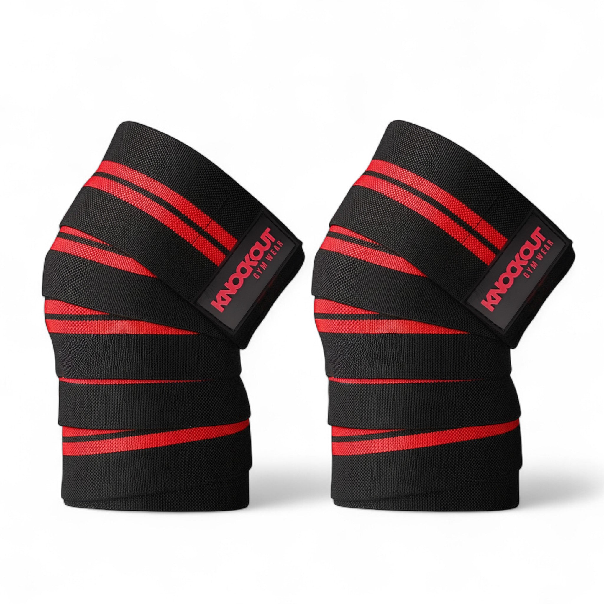 Knee Wrap Red Black