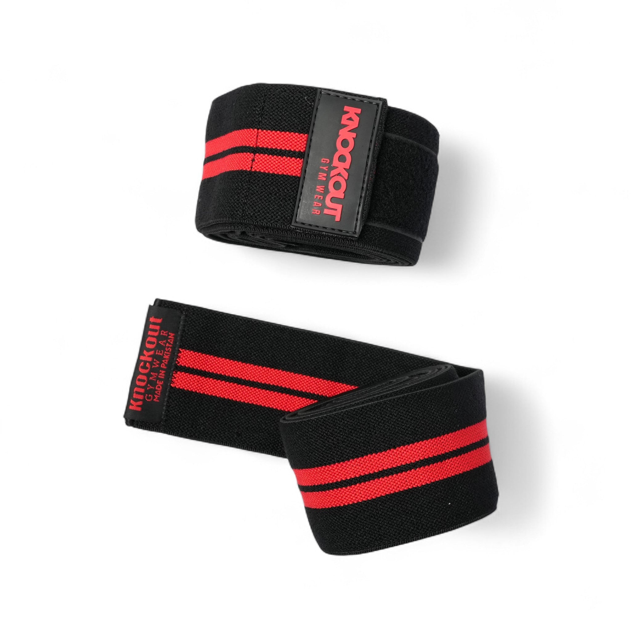 Knee Wrap Red Black