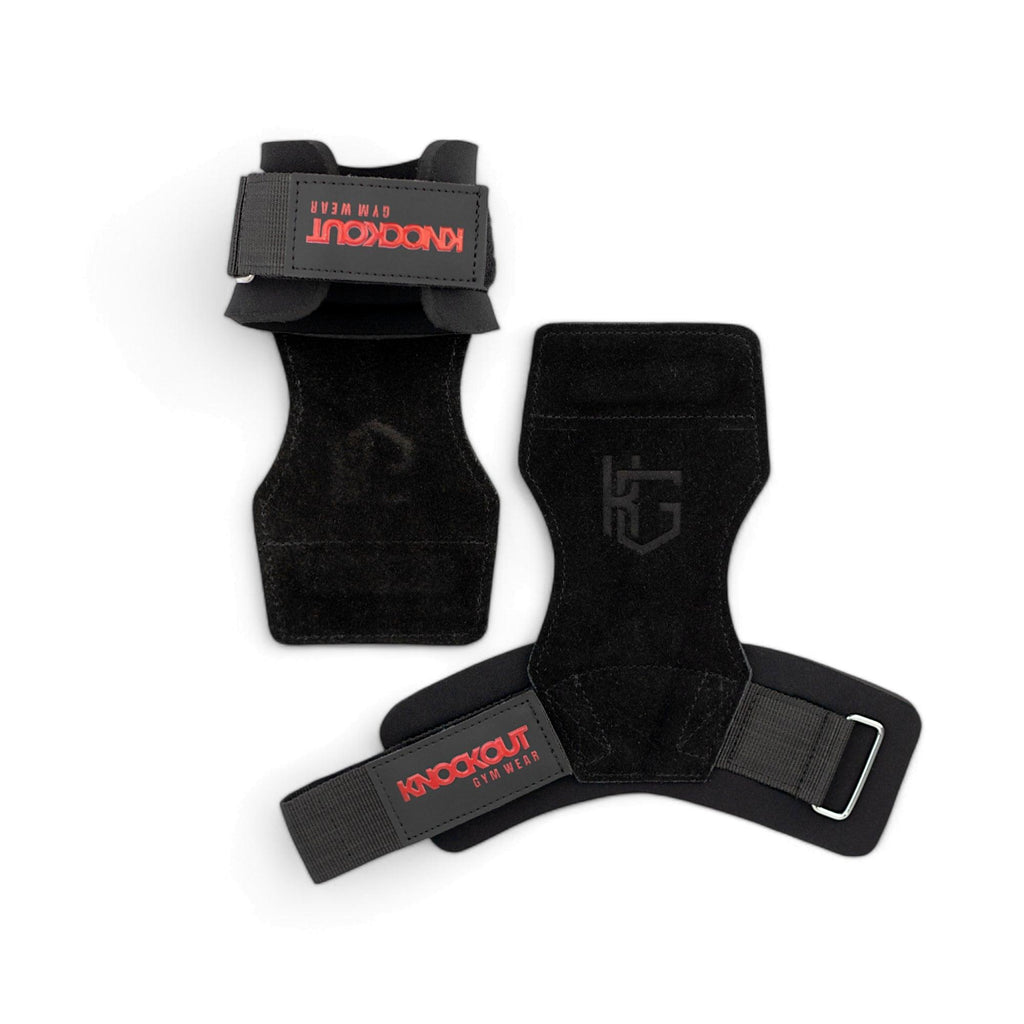 Knockout Gymwear Weightlifting Grips in Leather