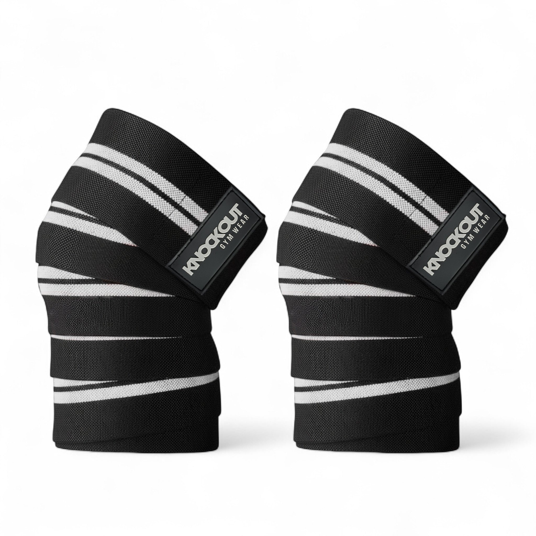 Knee Wraps white black