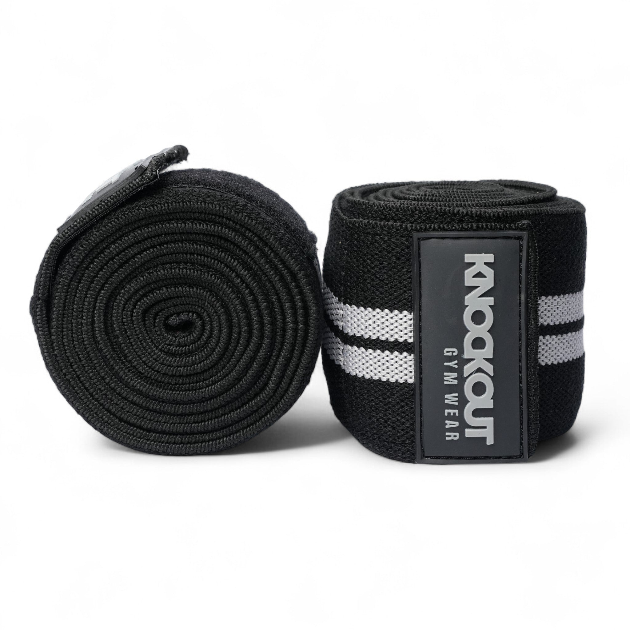 Knee Wraps white black