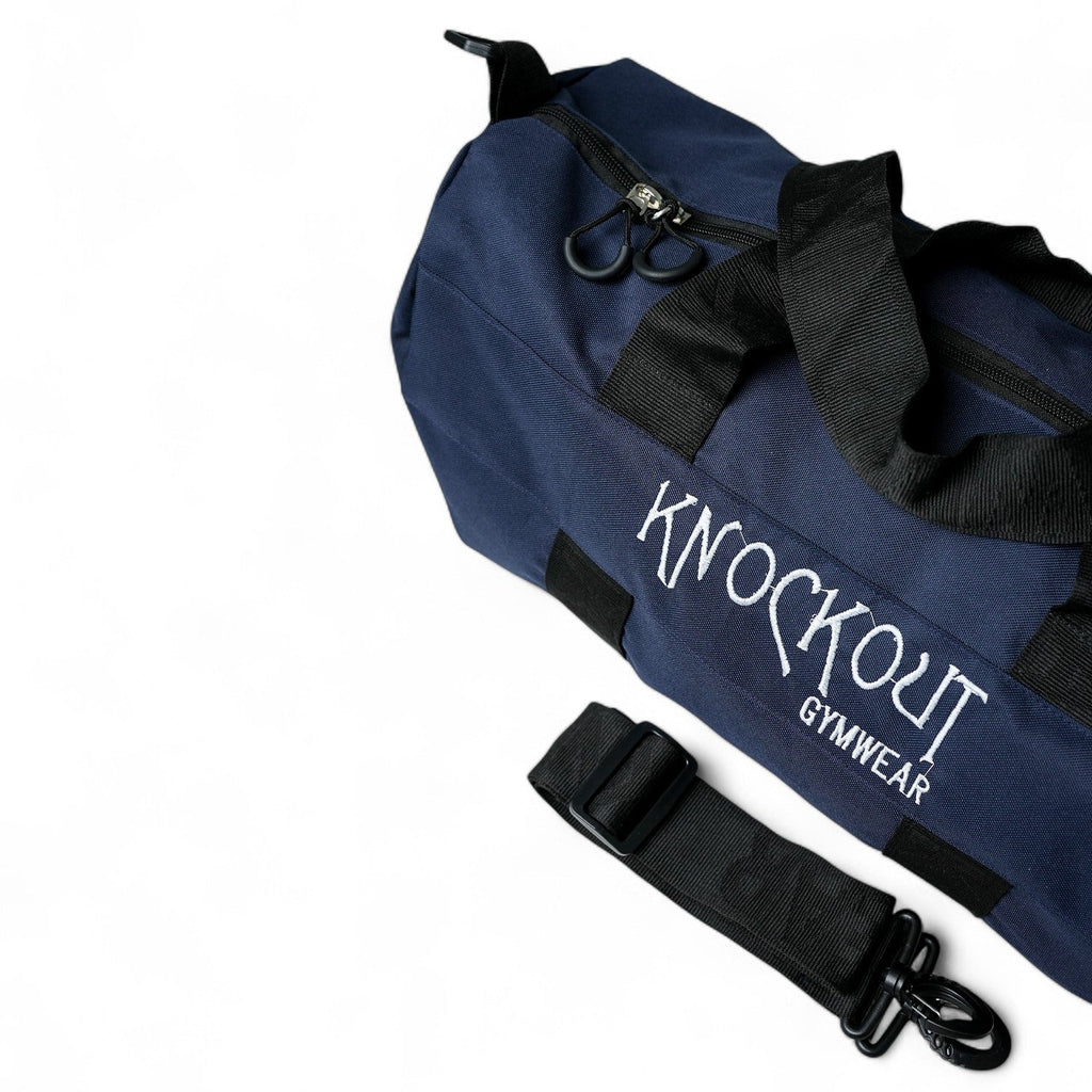 Blue Duffle Bag with Strap