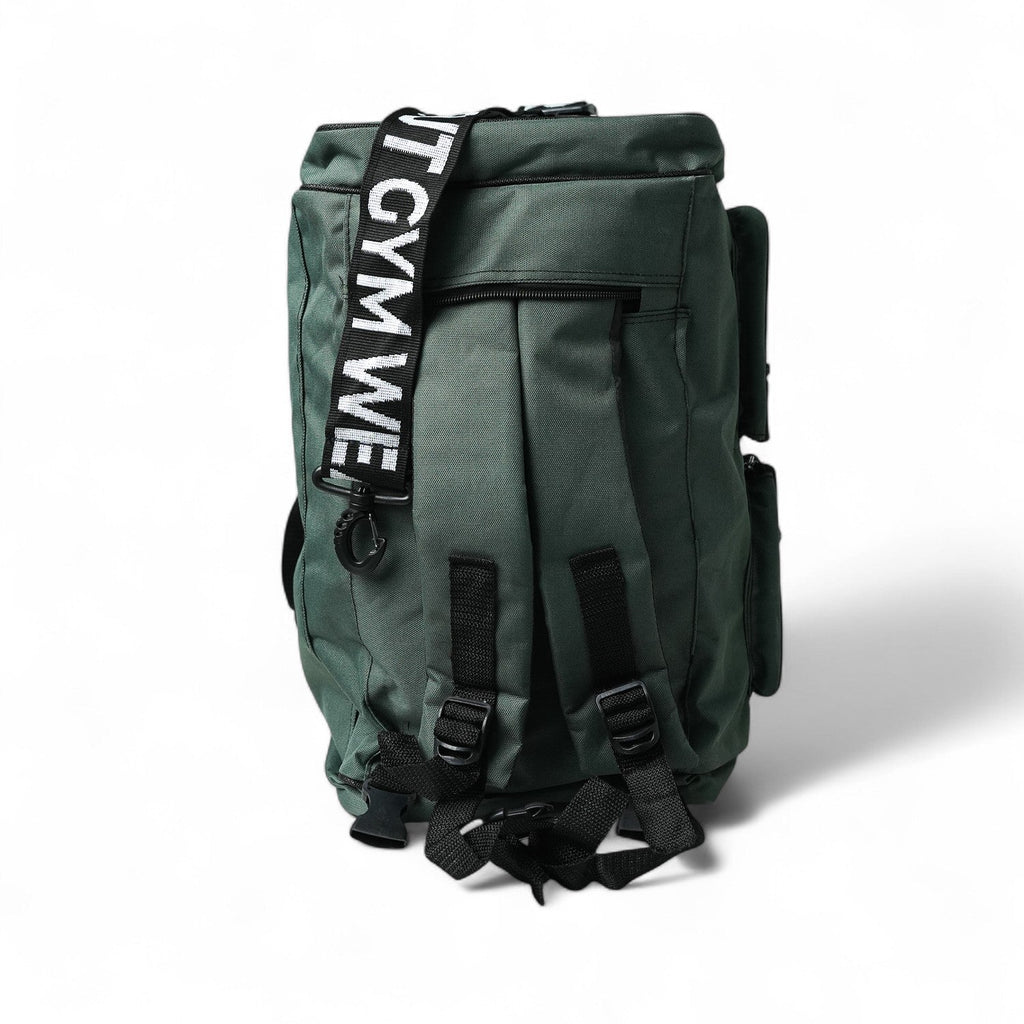 Green Duffle bag with back straps