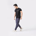 Micro Stretch Fabric Baggy Trouser - Gray