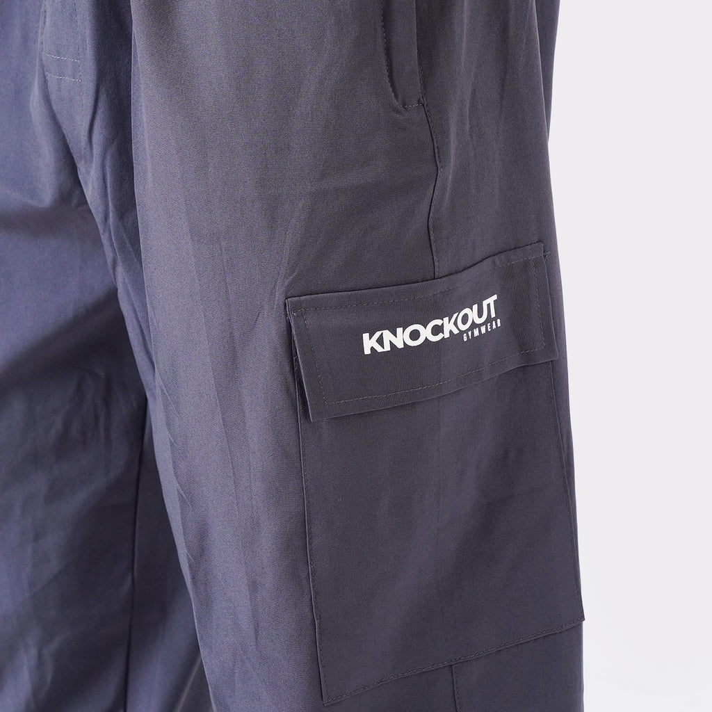 Micro Stretch Fabric Baggy Trouser - Gray