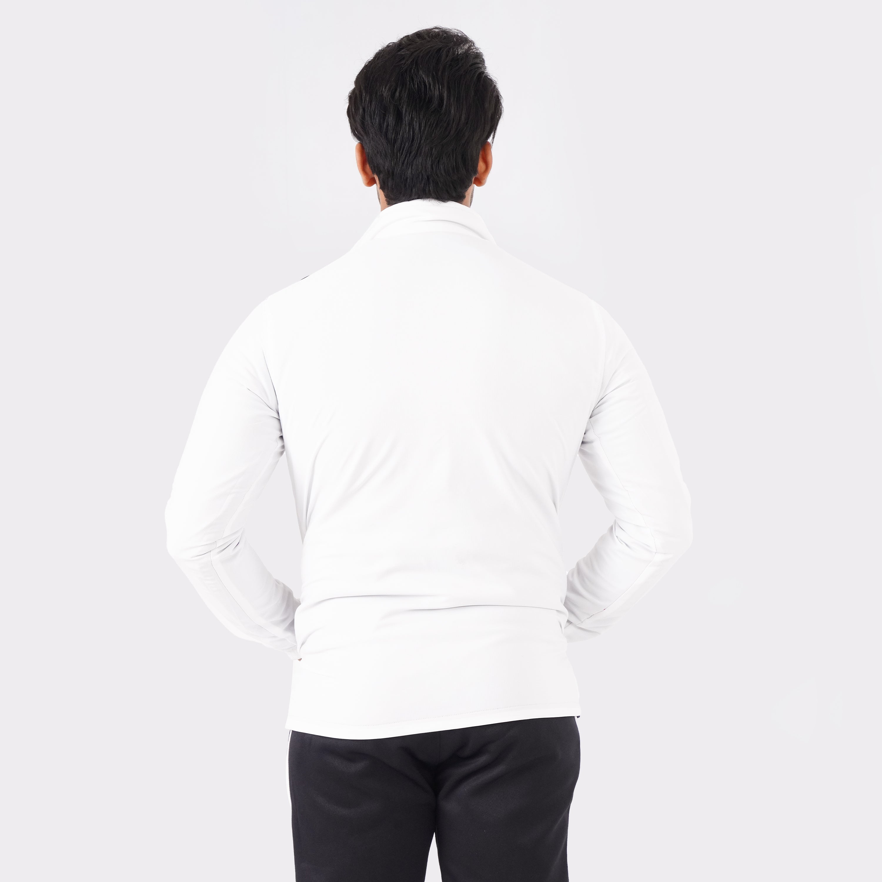 White & Navy Blue Edition Double Layer 2-in-1 Jacket