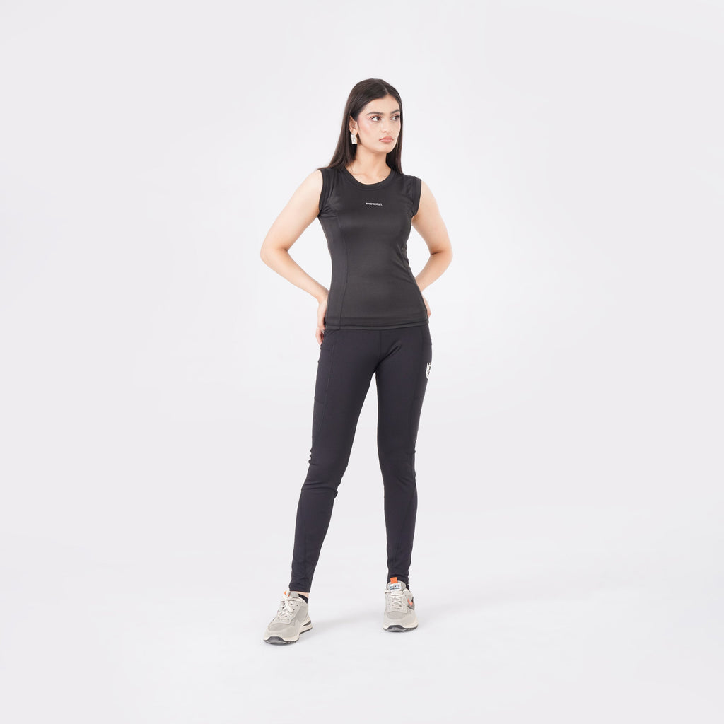 knockout Women Tank Top - Black
