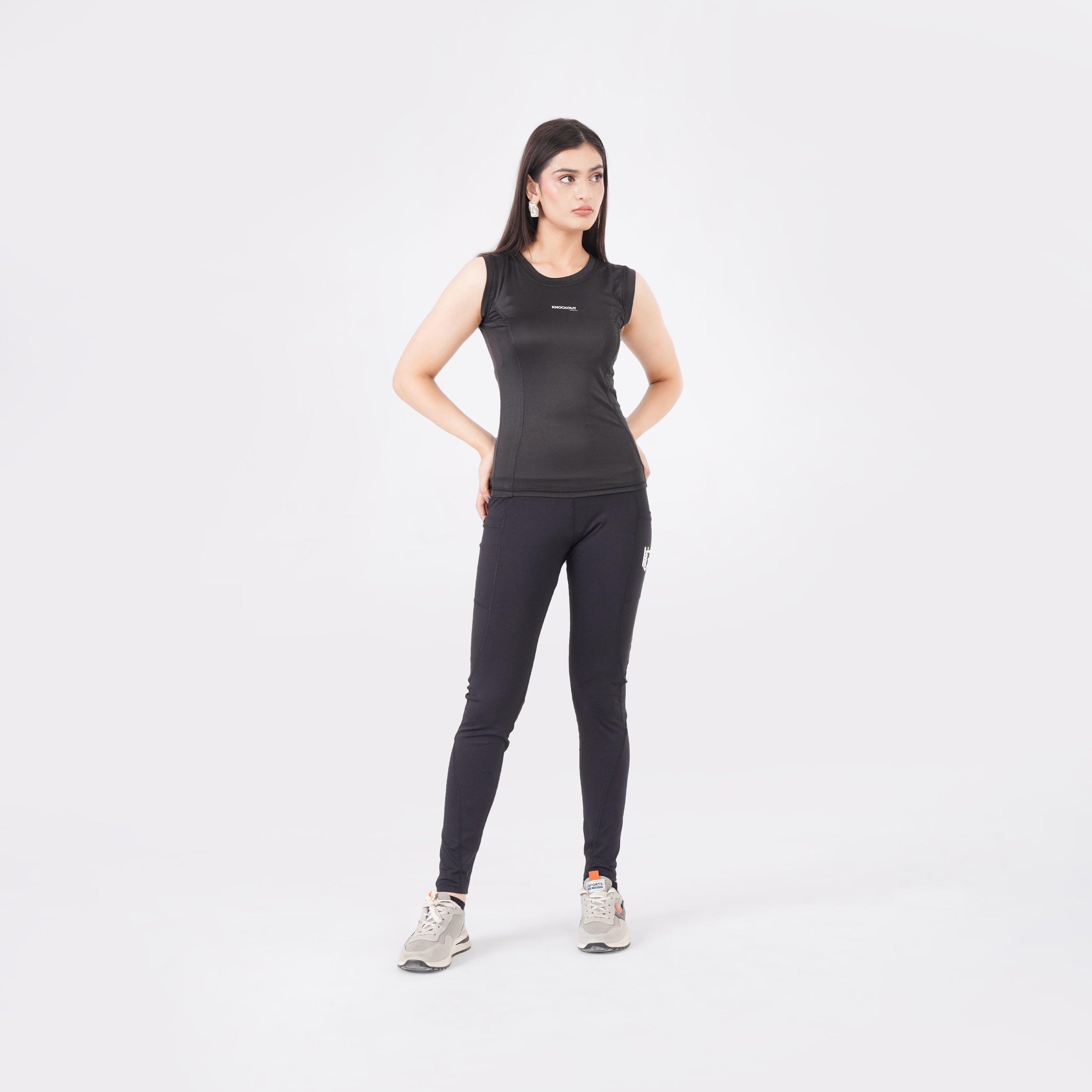 knockout Women Tank Top - Black