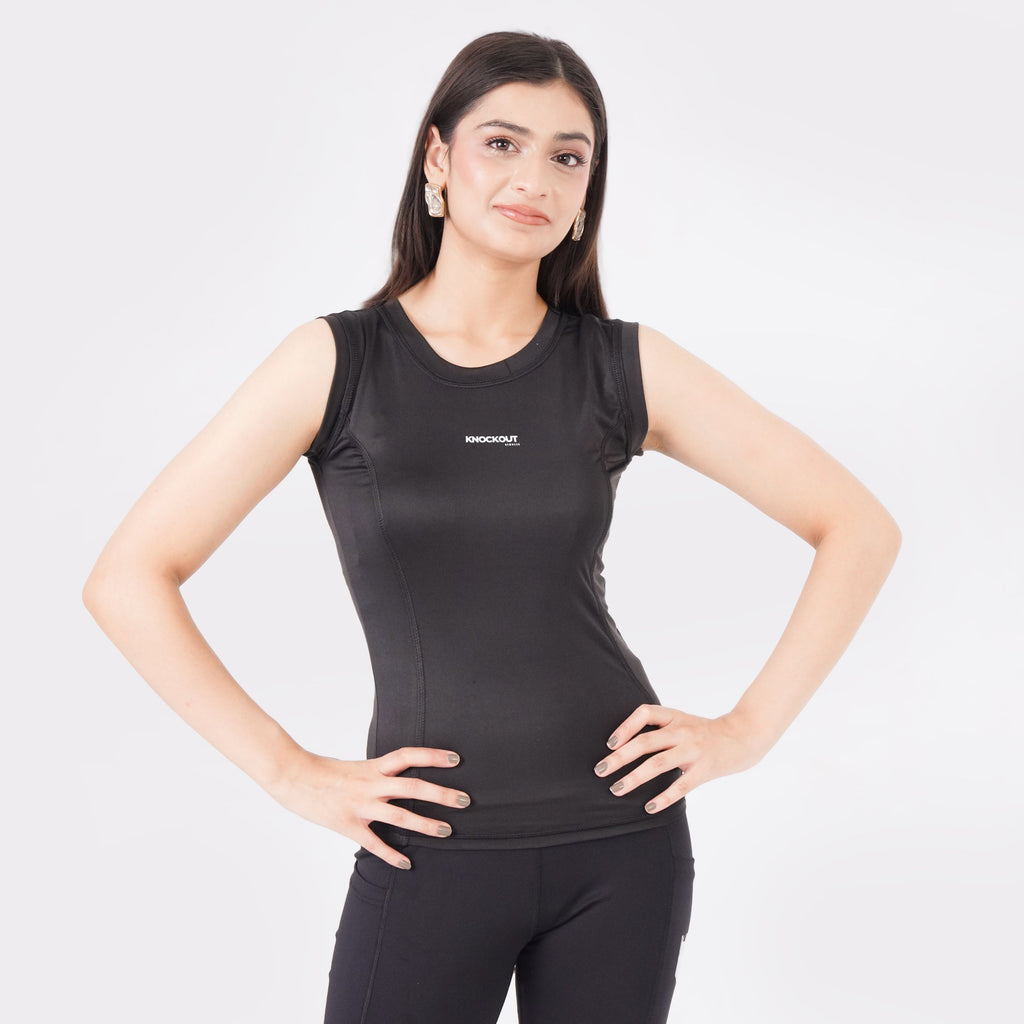 knockout Women Tank Top - Black