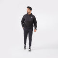 Micro Stretch Polar Fleece Half-Zip Jacket- Black