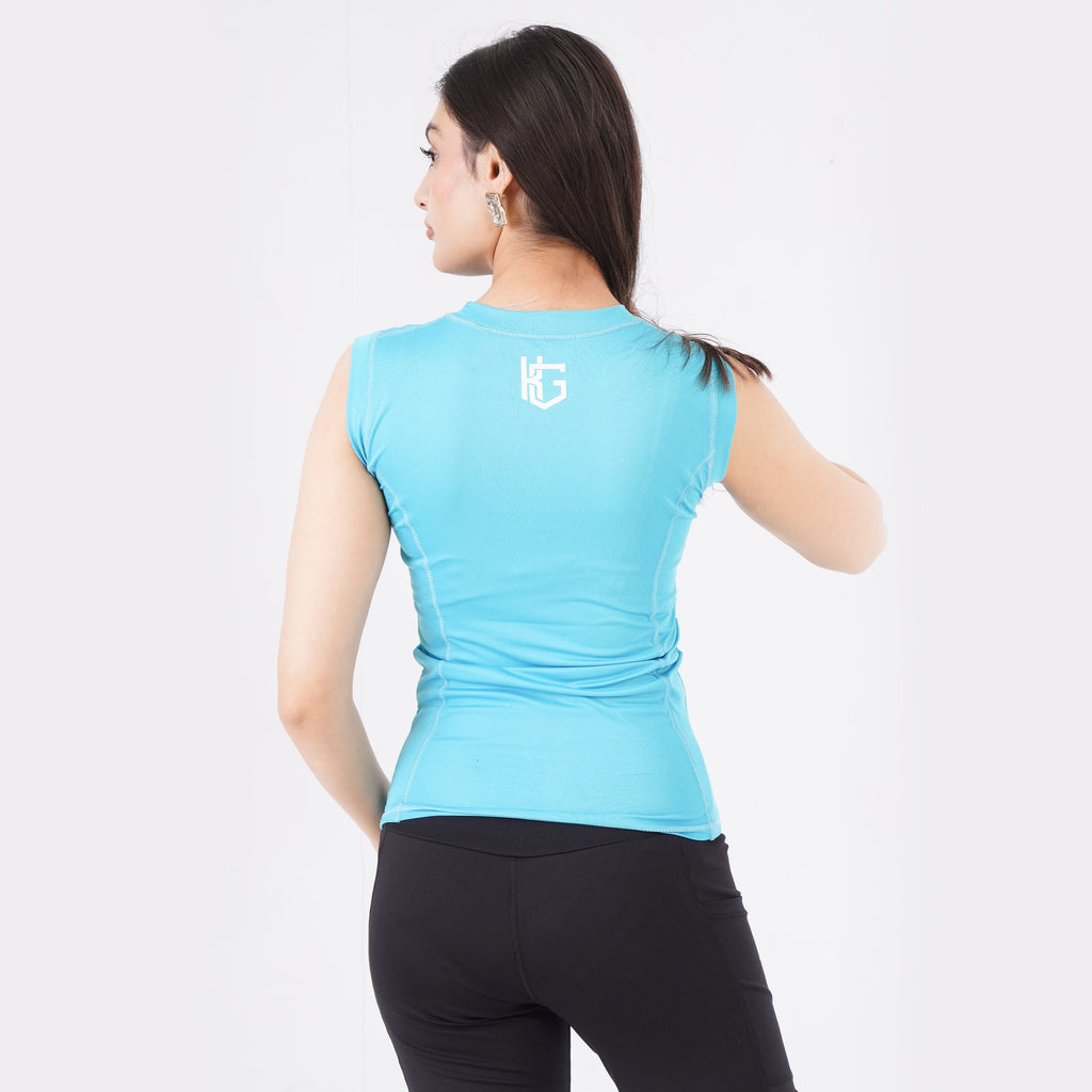 knockout Women Tank Top - Sky Blue