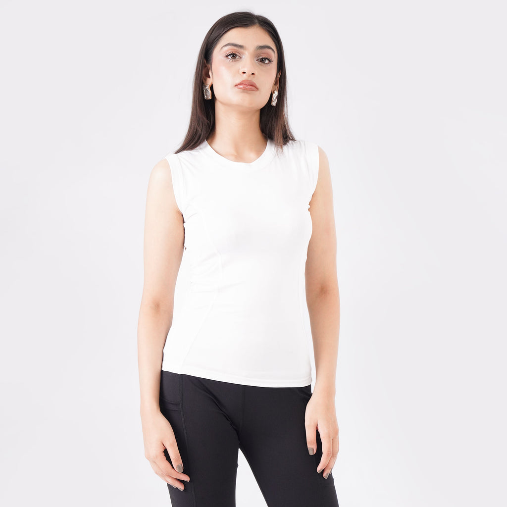 knockout Women Tank Top - White