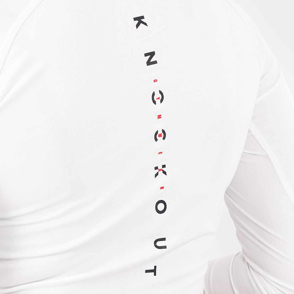 Knockout Cropped Long Sleeve - white
