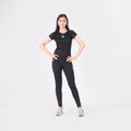 Knockout Mesh women T Shirt- Black