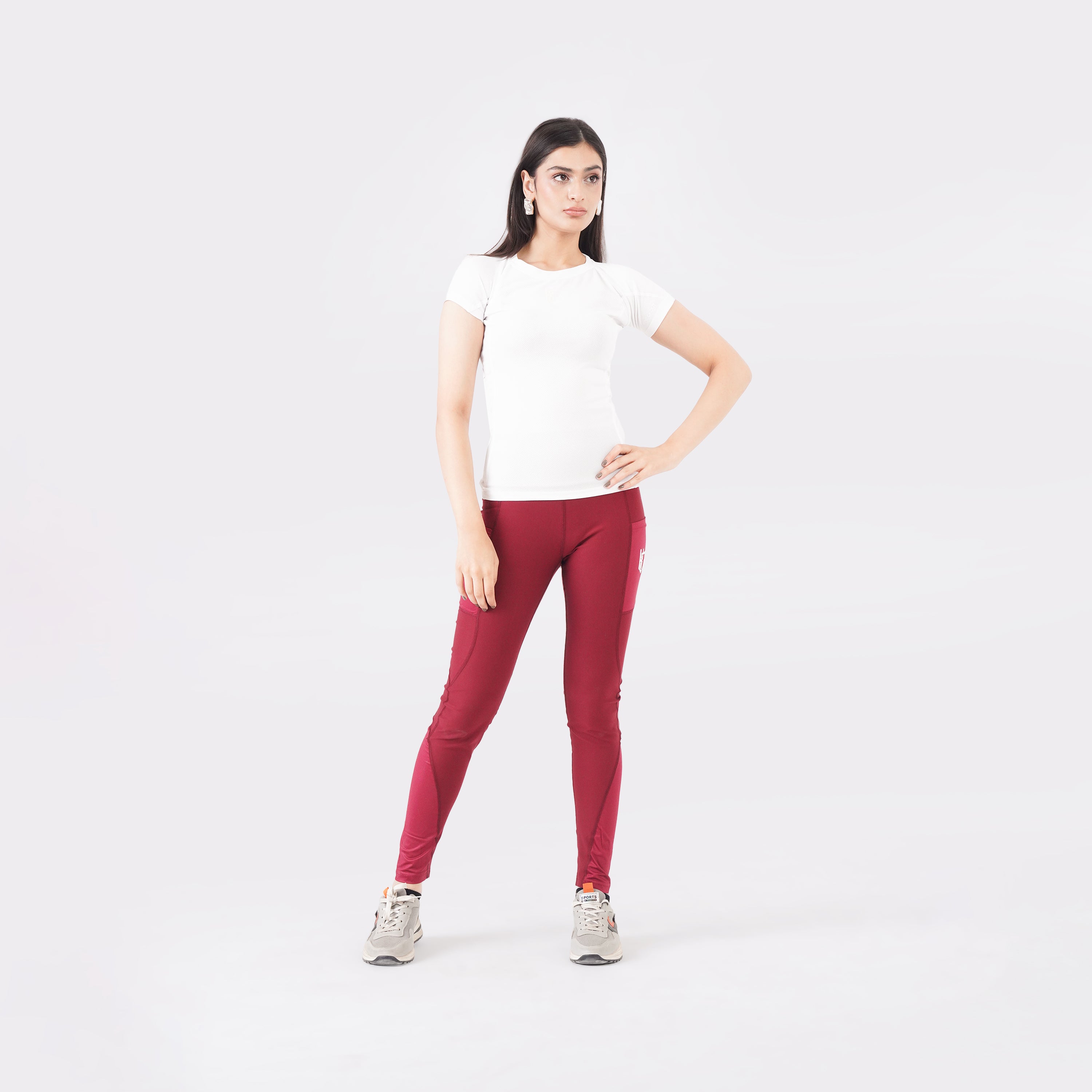 Knockout Mesh T Shirt Women- White