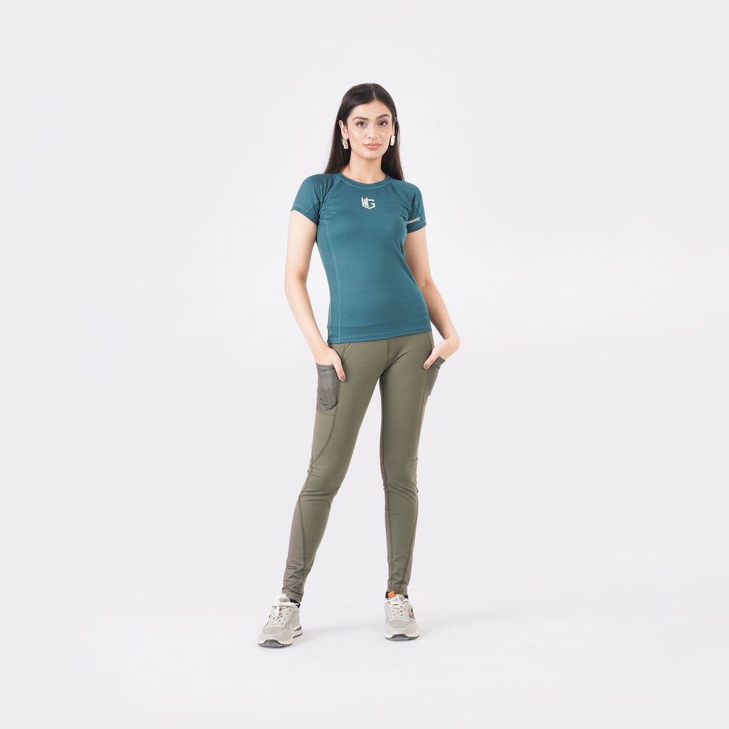 Knockout Green FlexFit Active Leggings