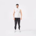 Knockout Sleeveless High Neck Compression - Light Stone