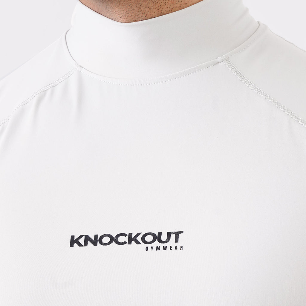 Light Stone Sleeveless High Neck Compression Shirt 