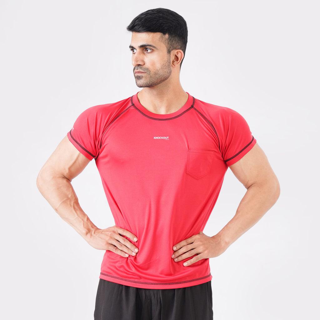 Knockout Compression T-Shirt - Red
