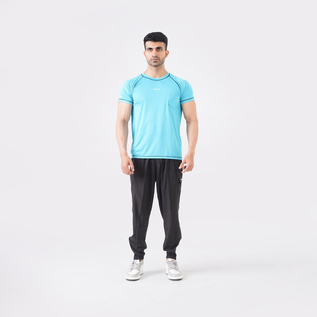 Knockout Compression T-Shirt - Sky Blue