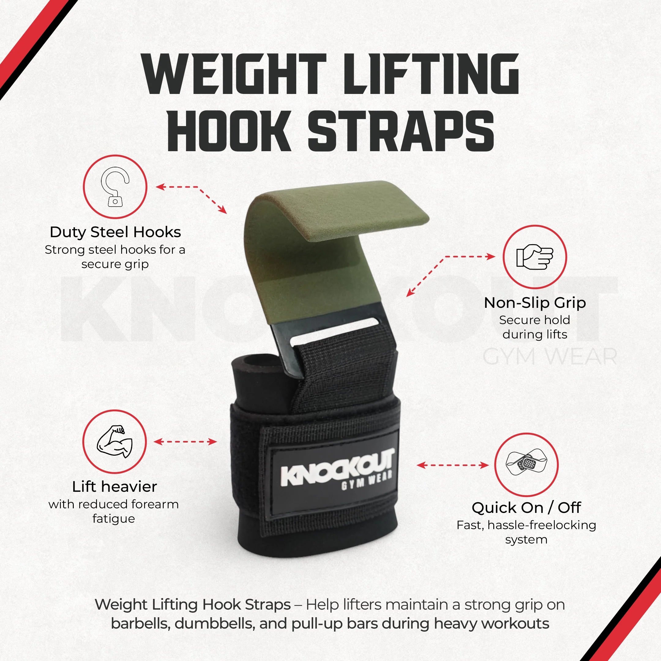 Weight Lifting Hook Straps