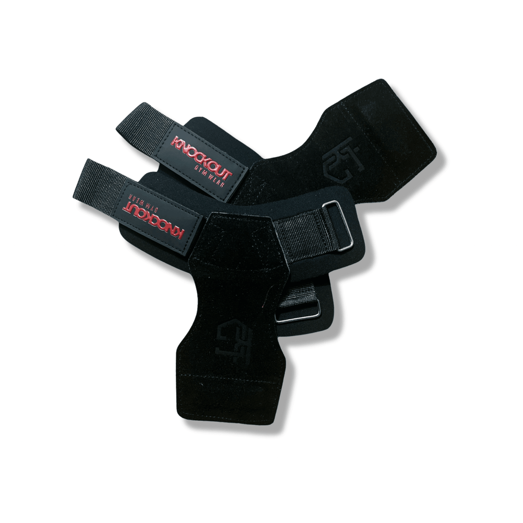 Knockout Gymwear Weightlifting Grips in Leather
