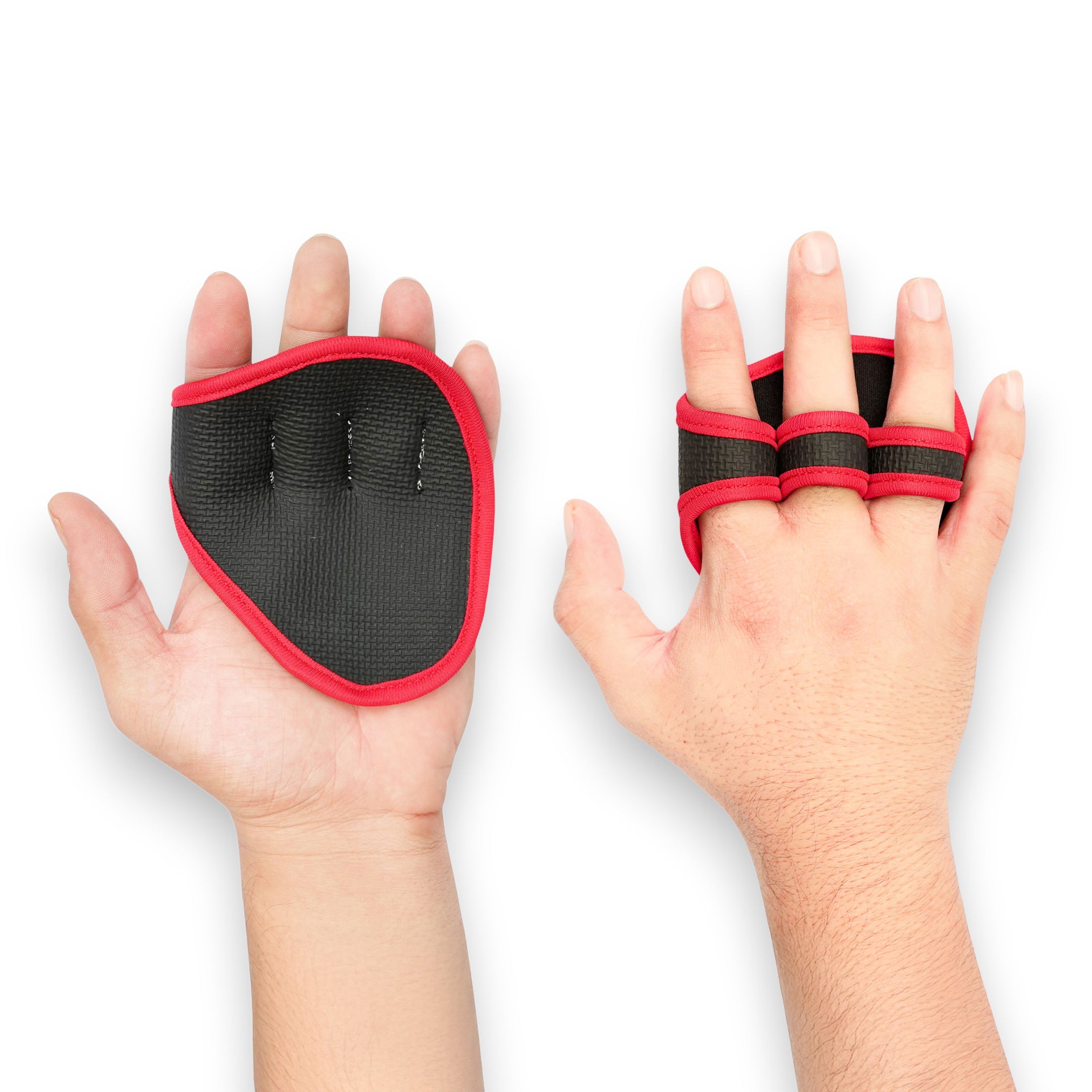 Knockout Red Black WeightLifting Pads