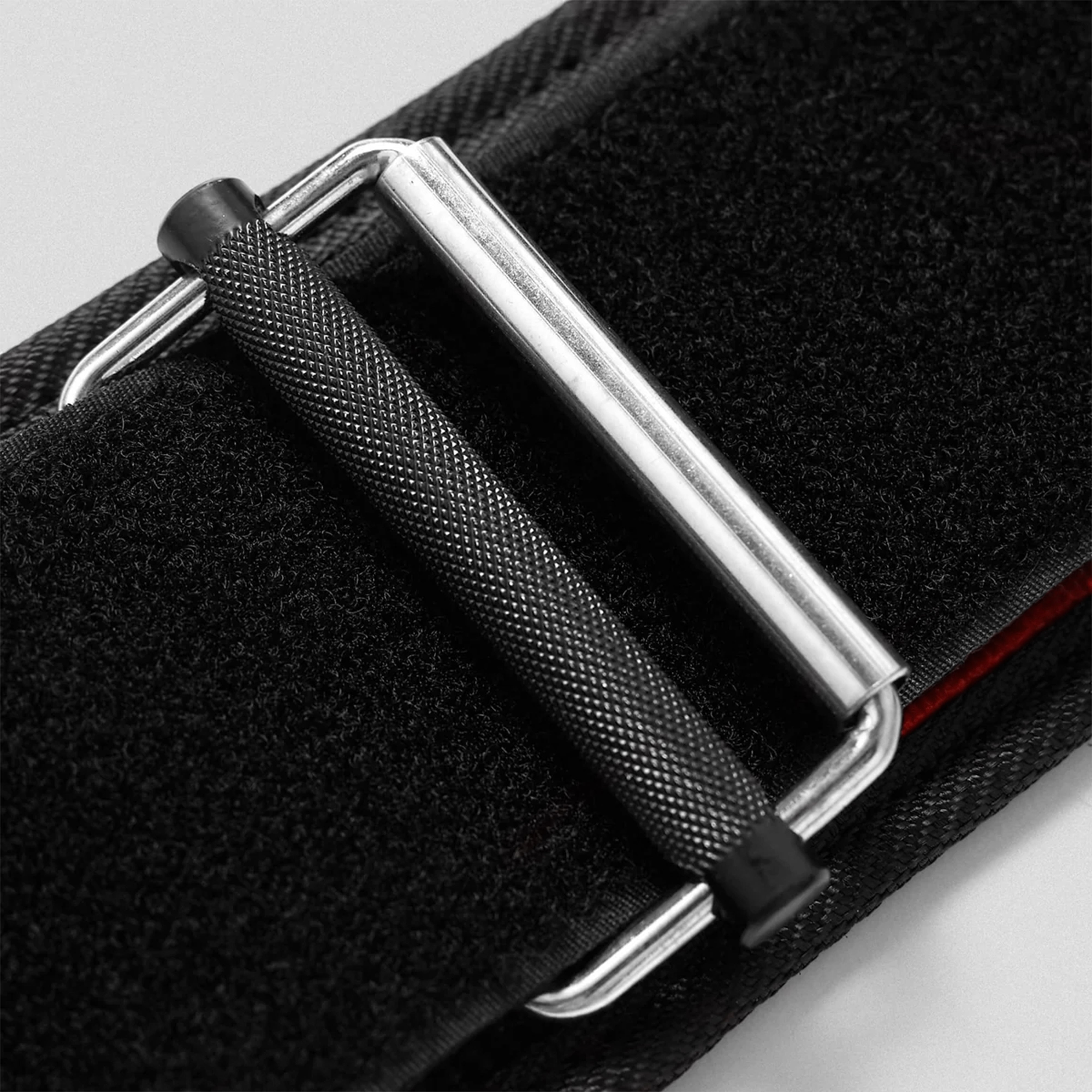 Self-Locking Red & Black Weightlifting Belt