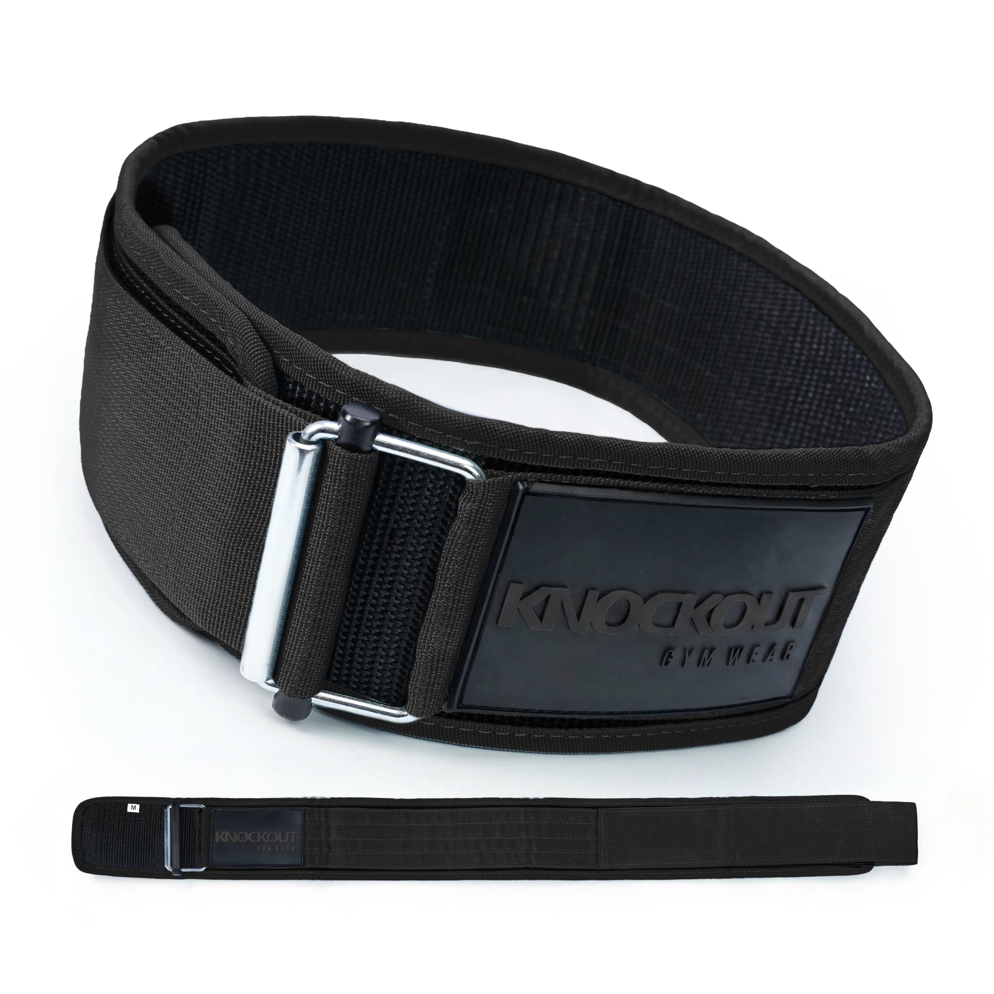 Self-Locking Weightlifting Belt black
