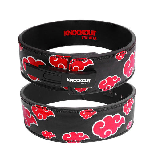 KG Printed Weightlifting Belt Akatsuki Edition - Knockoutgymwear