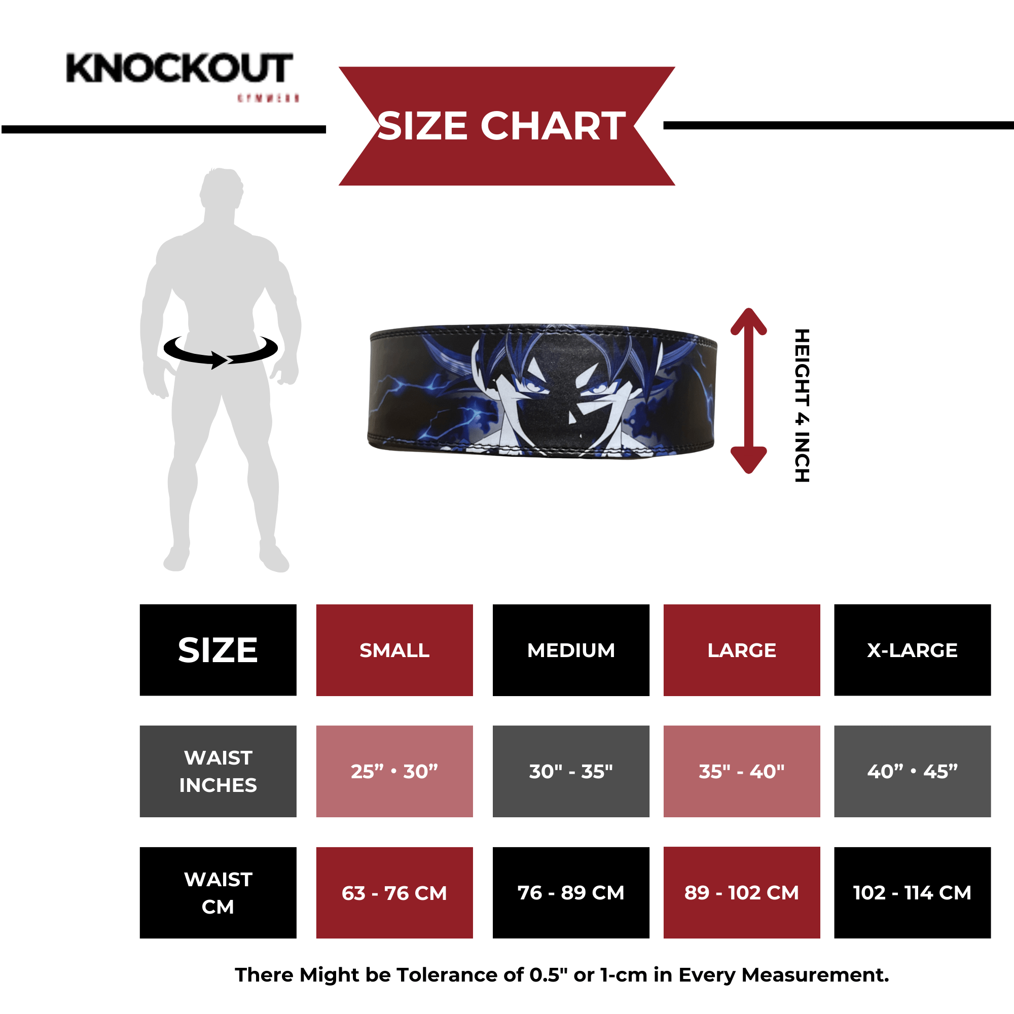 KG Printed Weightlifting Belt, Goku Edition - Knockoutgymwear